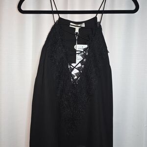 Nordstrom Wayf Elegant Black Lace Skirt